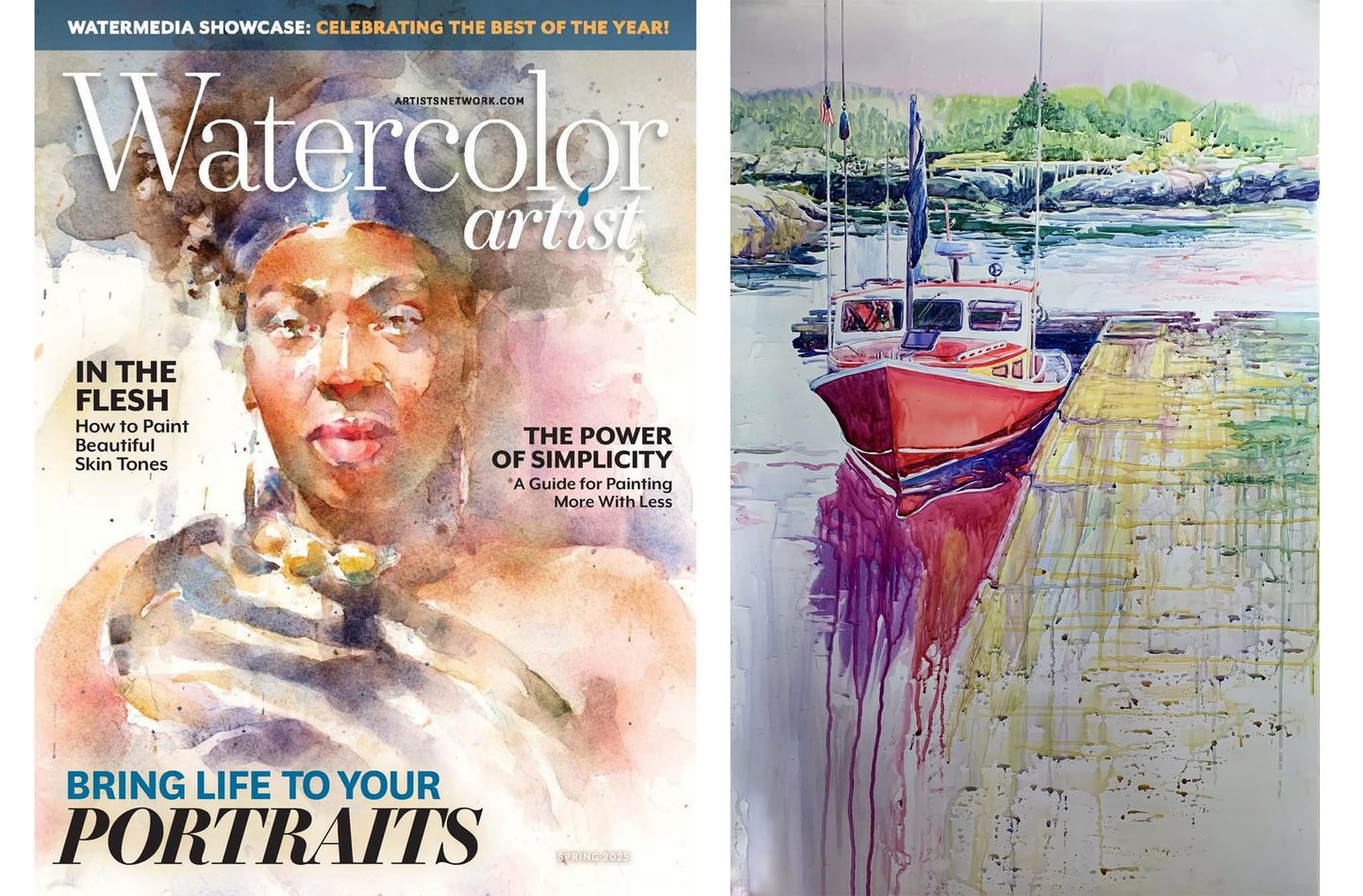 Red Boat - Original Watercolor